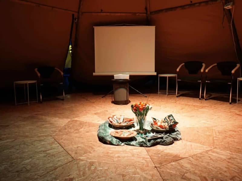 Workshop im Zelt – Vorträge und Präsentationen ganz frei